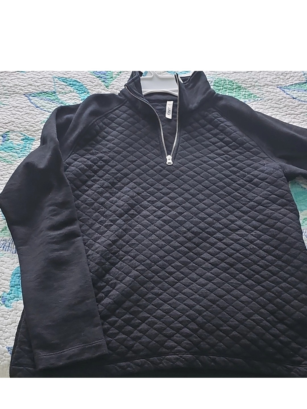 Ag Adriano Goldschmied Men's Quilted Half-Zip Sweater - Black